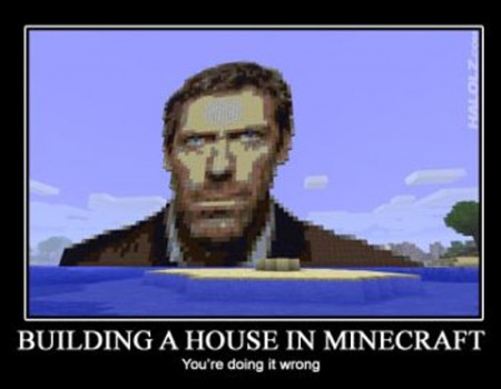 House-t építeni a Minecraftban